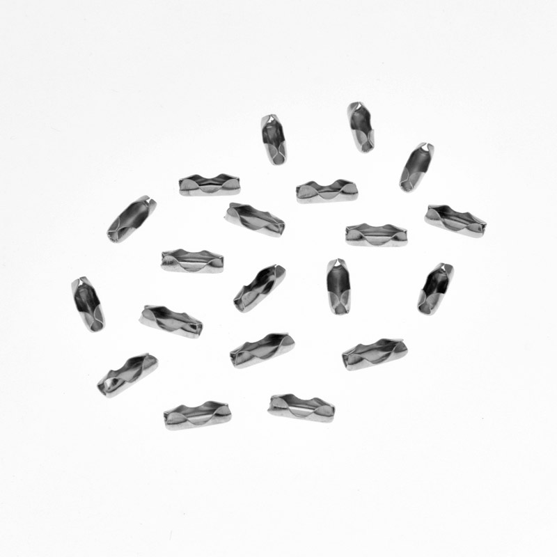 Застёжки для цепи с шариками, Темное серебро, 7 мм (ZAM-049141)