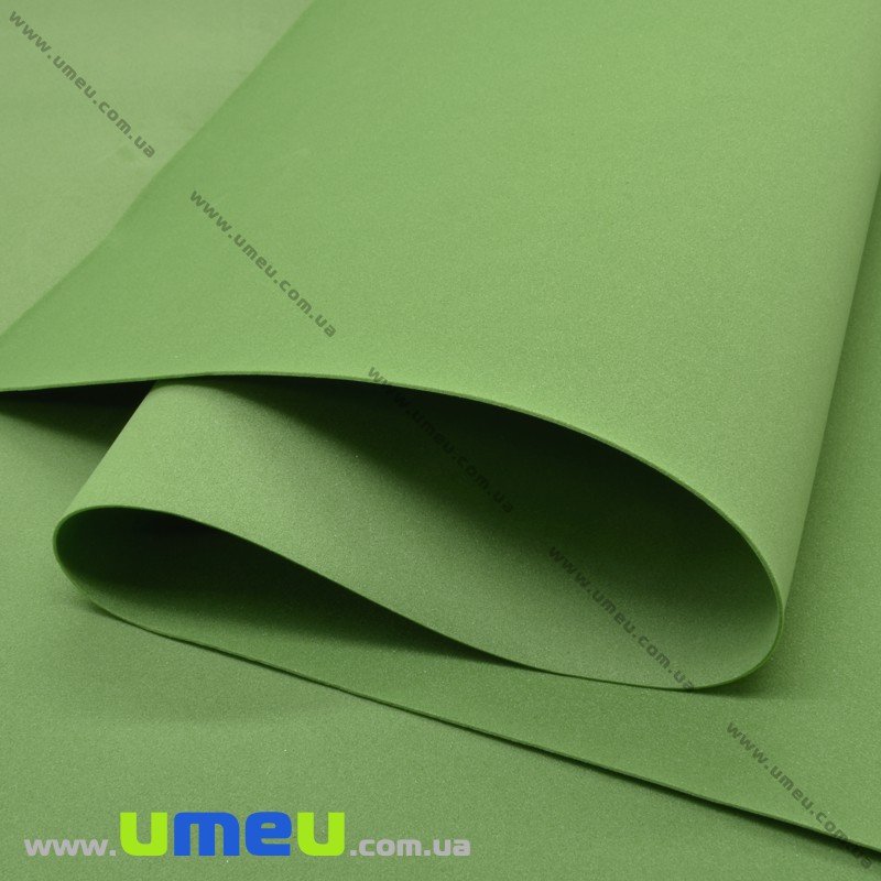 Фоамиран зефирный (Китай), 50х50 см, Зеленый (FOM-033774)