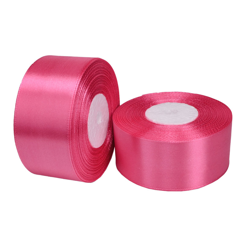 Атласная лента, 40 мм, Розовая (LEN-054624)