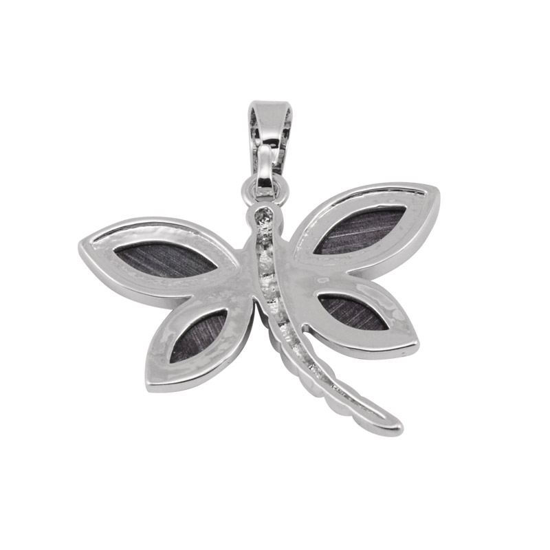 Подвеска мет.с перламутром, Стрекоза, 29х28 мм, Ракушка Аболона (POD-056179)