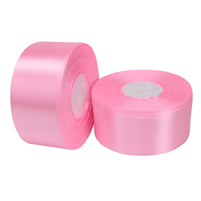 Атласная лента, 40 мм, Розовая светлая (LEN-054622)