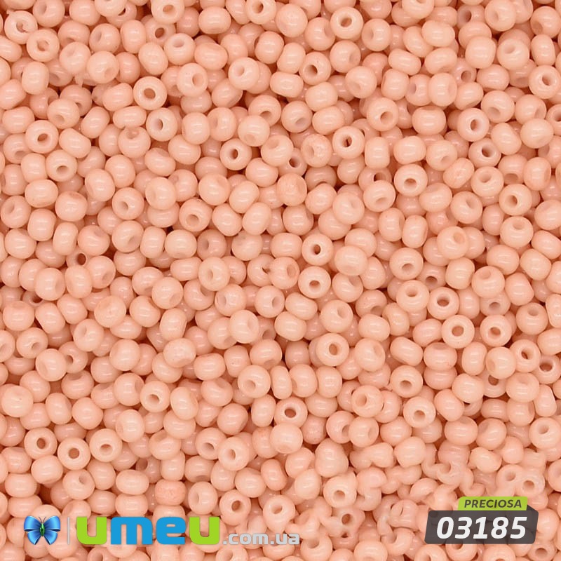 Бісер чеський №258/03185, Рожевий, Натуральний, 10/0 (BIS-014158)