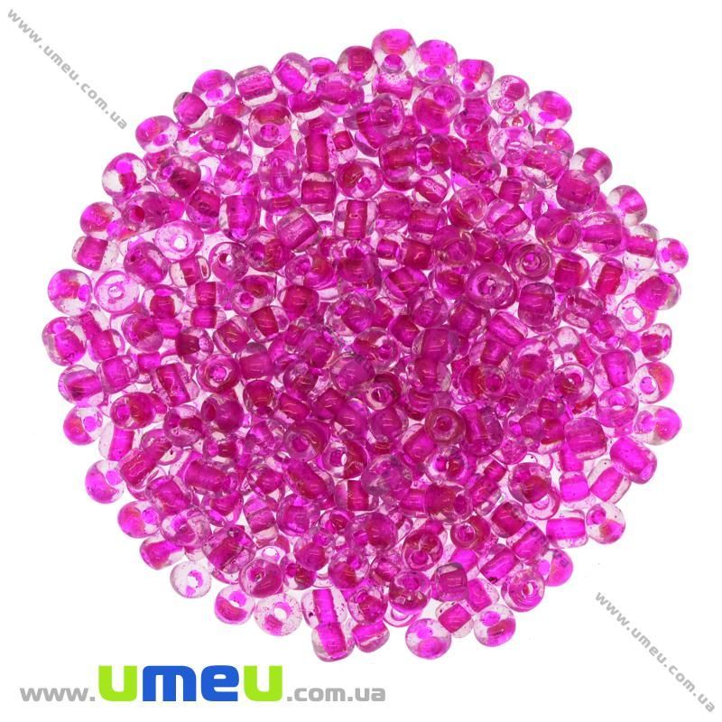 Бисер китайский крупный, 6/0, Малиновый прокрашеный, 4 мм (BIS-009023)