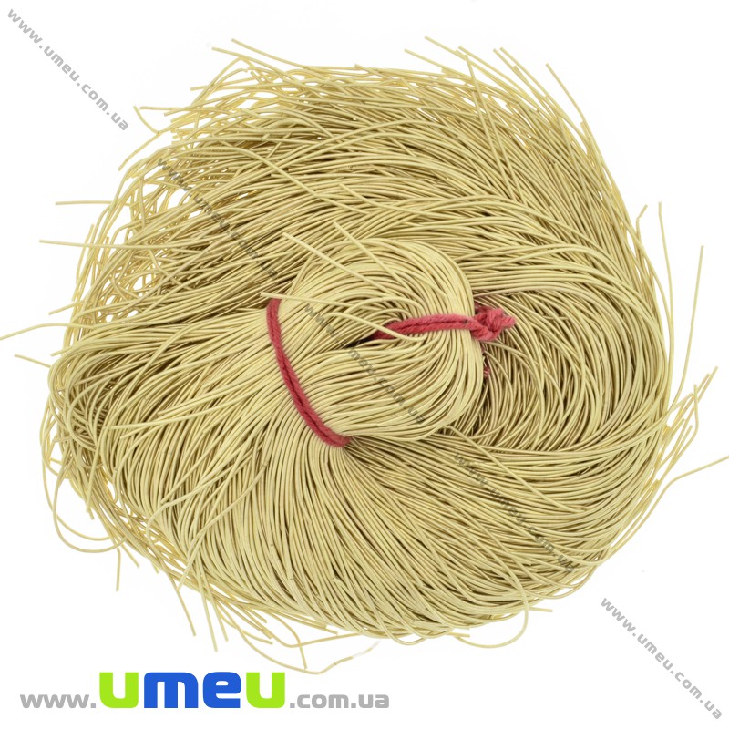 Канитель мягкая 1 мм, Золотистая светлая (KNT-027984)