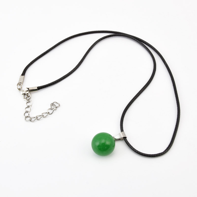 Підвіска на шнурку, Натур. камінь Нефрит малайзійський (POD-058276)