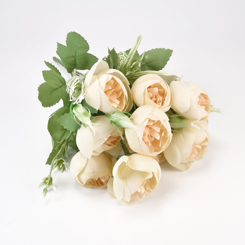 Букет пионов, 29 см, Кремовый (DIF-054076)