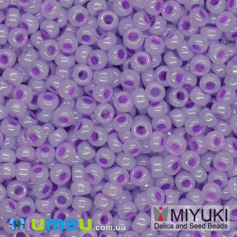 Бісер японський Miyuki круглий RR 11/0 №534, Бузковий (BIS-045637)