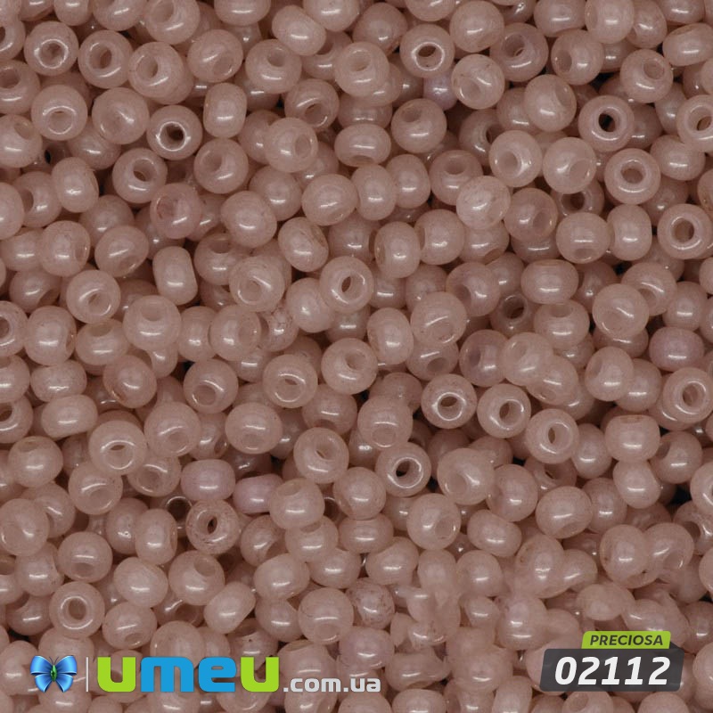 Бісер чеський №430 / 02112, Кремовий темний, алебастровий, 10/0 (BIS-006437)