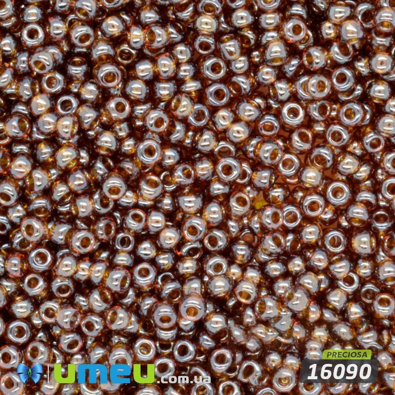 Бісер чеський №704 / 16090, Коричневий, глазурирована, 10/0 (BIS-003904)