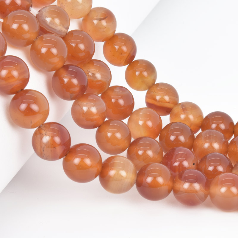 Намистини Сердолік, Натур. камінь, 12,5 мм, Круглі (BUS-058060)