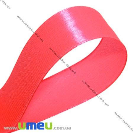 Атласна стрічка, 25 мм, Коралове (LEN-017597)