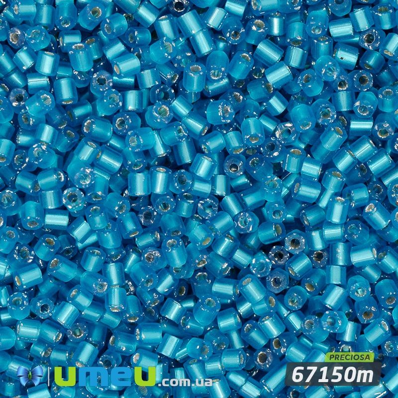 Бісер чеський Рубка 11/0, №67150m, Синій блискучий (BIS-044067)