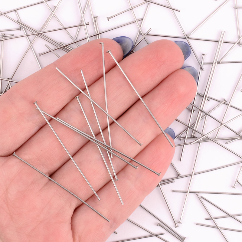 Гвоздики из нерж. стали, 40 мм, Темное серебро (STL-056246)