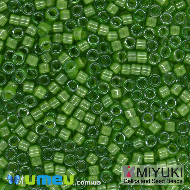 Бісер японський Miyuki Delica 11/0 DB274, Зелений (BIS-045266)