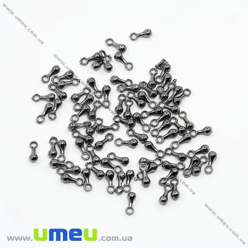 Концевики, 7х2,5 мм, Черные (ZAG-012422)