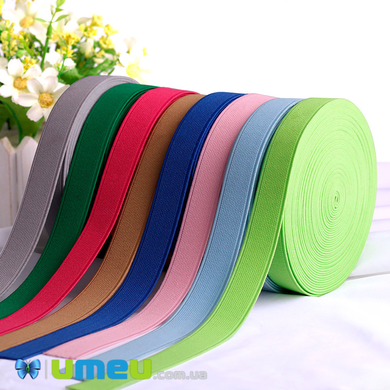 Резинка плоска 15 мм, Біла (LEN-044740)