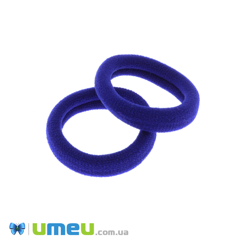 Резинка для волосся мікрофібра, 55 мм, Синя темна (OSN-041691)