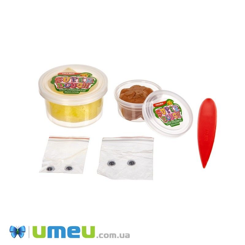 Маса для ліплення Paulinda Super Dough Fun4one Жираф (рухливі очі) (DIF-043542)
