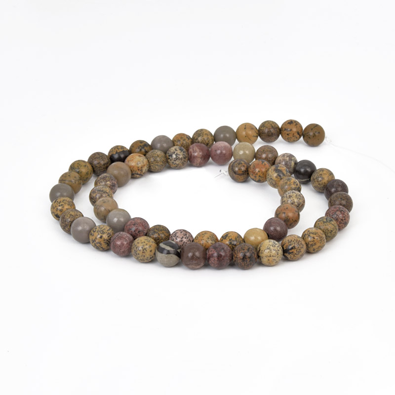 Бусины Яшма Чохуа, Натур. камень, 6,5 мм, Круглые (BUS-058030)