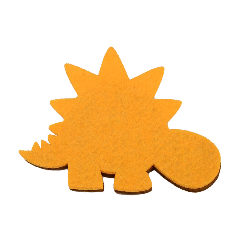 Декоративное изделие из фетра Динозаврик, 10х8 см, Коричневый (FLT-056568)