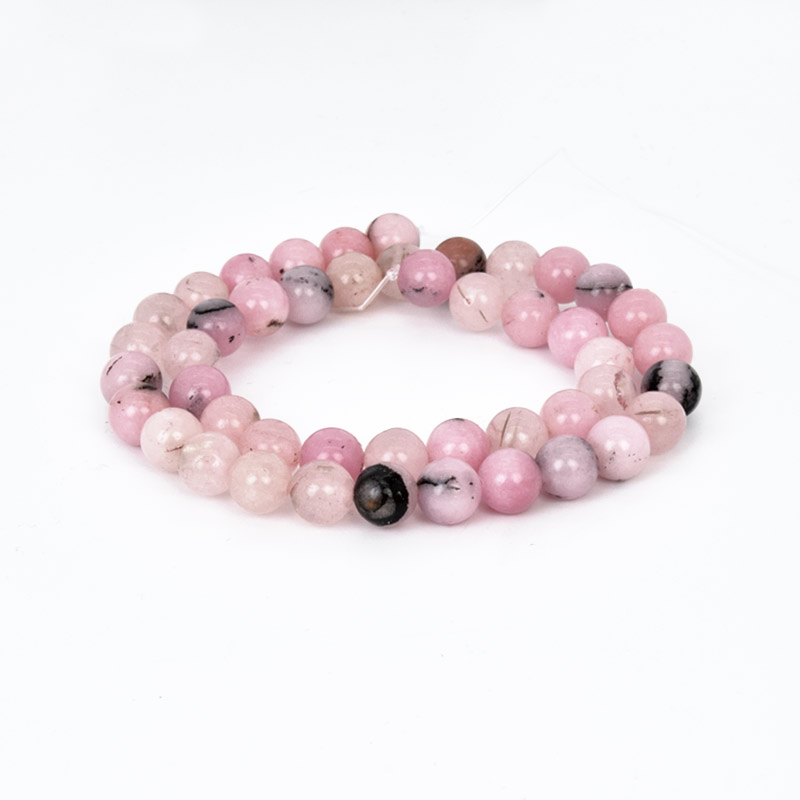 Бусины Яшма сливовая, Натур. камень, 8,5 мм, Круглые (BUS-058006)