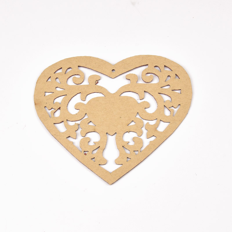 Декоративний виріб з клейового фоамірану Серце, 7,5х7 см, Червоне (FOM-057014)