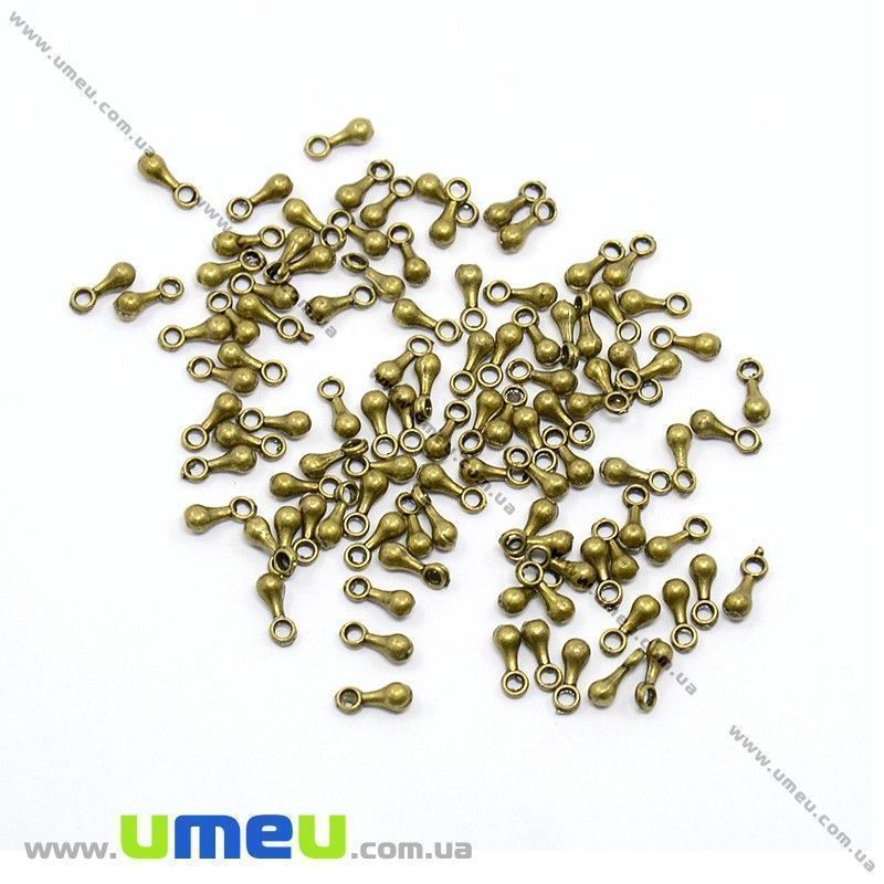 Концевики, 7х2,5 мм, Античная бронза (ZAG-012420)