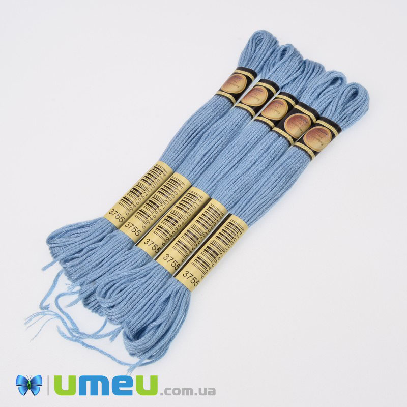 Мулине CXC 3755 Нежно голубой (CXC-050407)