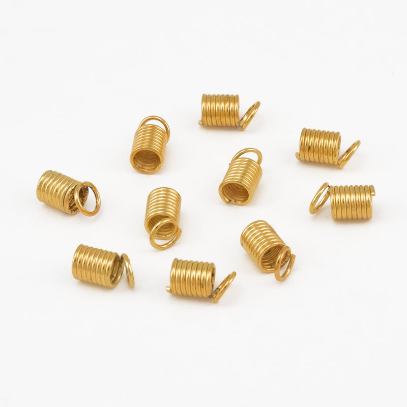 Затискачі пружинки, 10х5 мм, Золото (ZAG-012070)