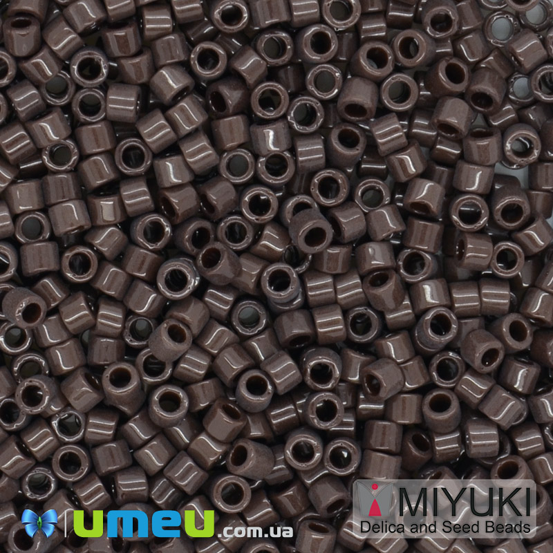 Бісер японський Miyuki Delica 11/0 DB734, Коричневий темний (BIS-045313)
