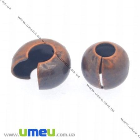 Бусины зажимные Кримп, 3 мм, Медь (BUS-012413)