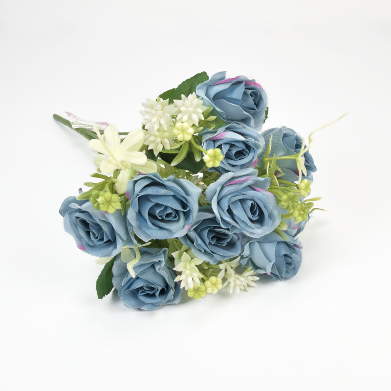 Букет роз, 32 см, Голубой (DIF-057638)