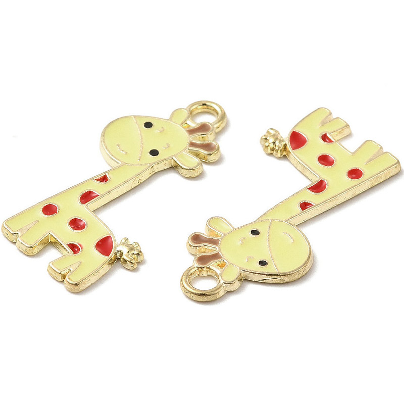 Подвеска метал. Жираф желтый, 27х17 мм, Золото (POD-053612)