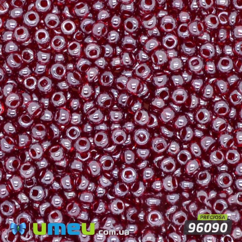 Бісер чеський №720 / 96090, Червоний темний, глазурирована, 10/0 (BIS-003913)