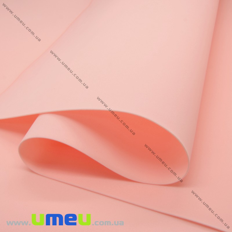 Фоамиран зефирный (Китай), 50х50 см, Персиковый (FOM-033777)