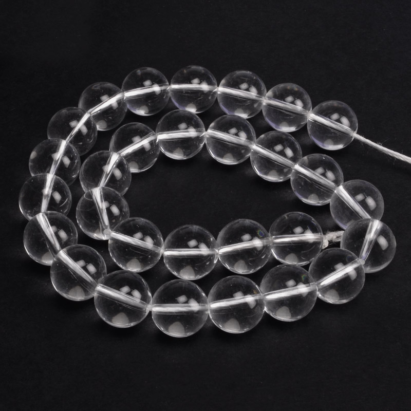 Намистини Кварц прозорий, Натур. камінь, 12 мм, Круглі (BUS-051814)