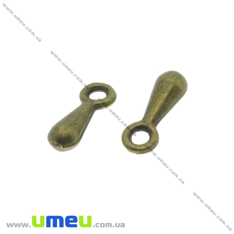 Кінцевіки, 7х2 мм, Антична бронза (ZAG-033746)