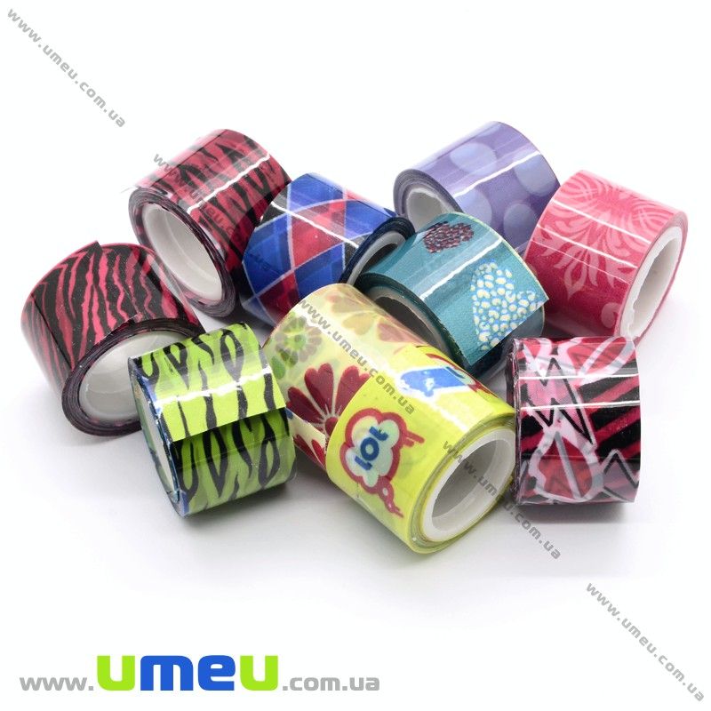 Декоративний скотч, Мікс, 12 мм (DIF-021172)