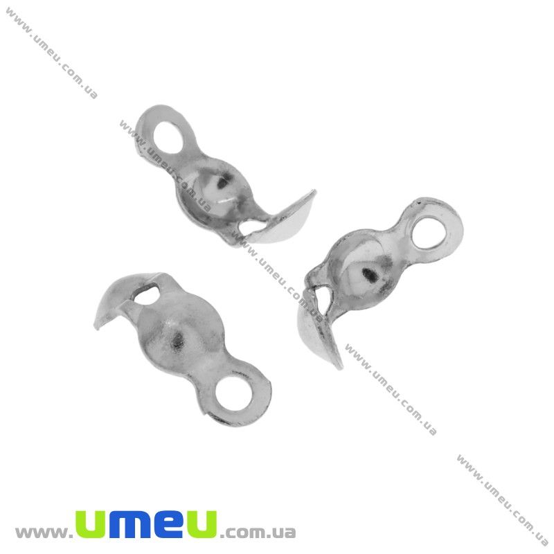 Каллоти, 8х4 мм, Темне срібло (ZAG-000347)