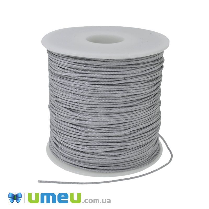 Нейлоновий шнур (для браслетів Шамбала), 0,8 мм, Сірий (LEN-047090)