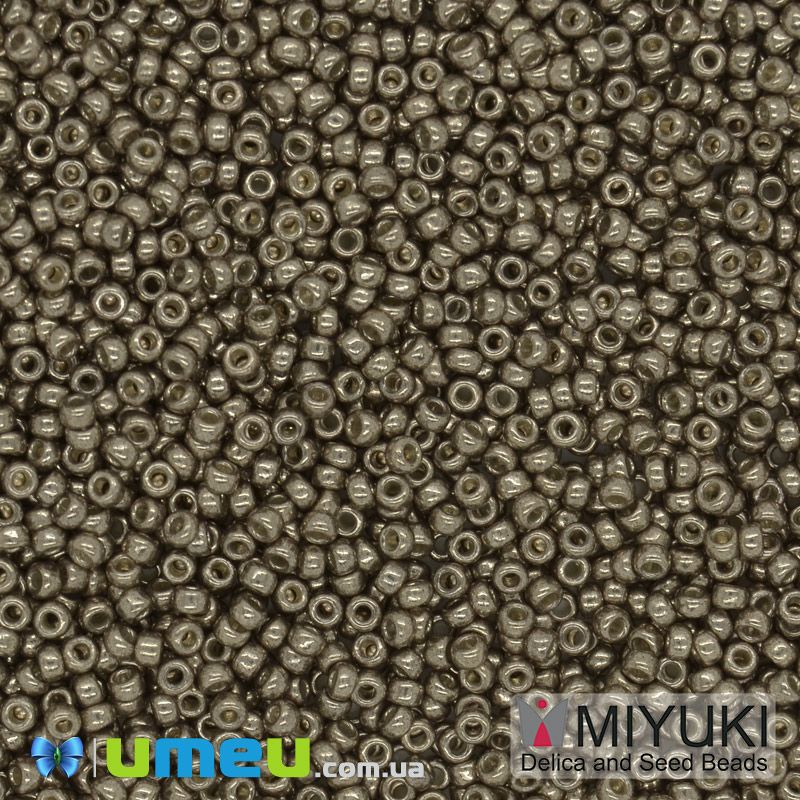 Бісер японський Miyuki круглий RR 15/0 №4222, Duracoat Galvanized, Бронзовий (BIS-045884)