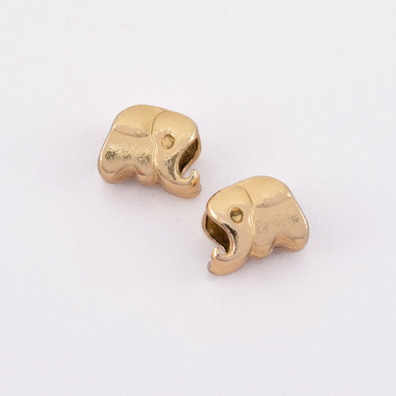 Бусины мет. Слон, 11х8 мм, Золото (BUS-006855)