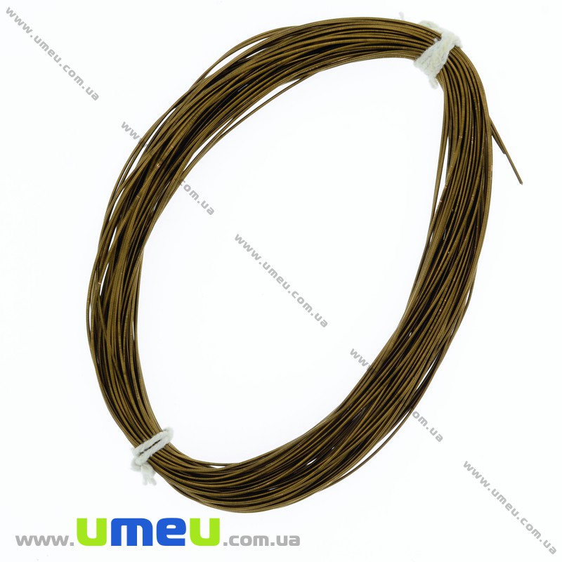 Канитель жесткая 1 мм, Бронзовая (KNT-048578)