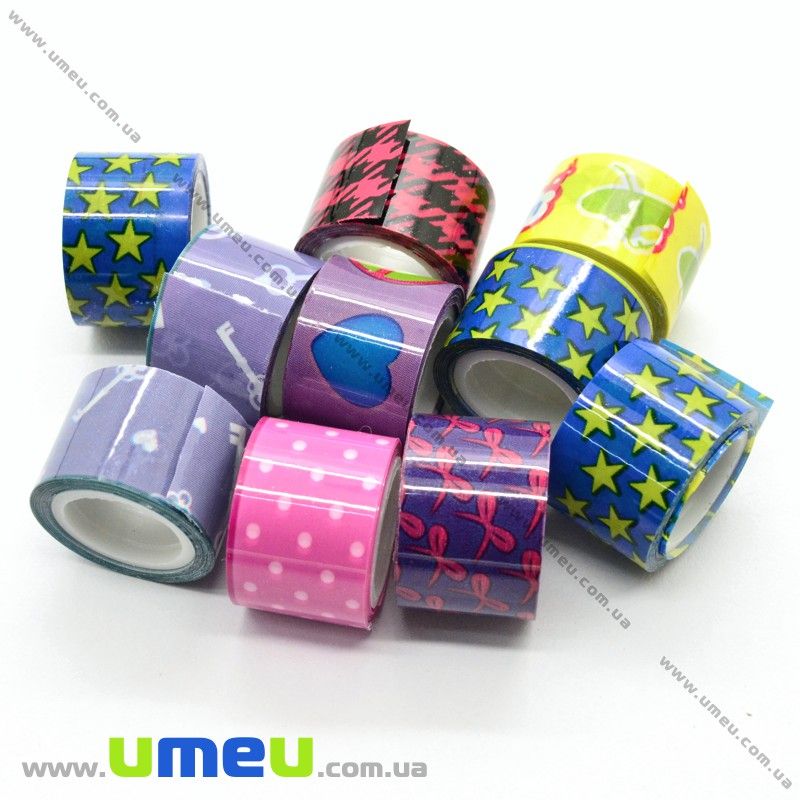 Декоративний скотч, Мікс, 12 мм (DIF-021173)