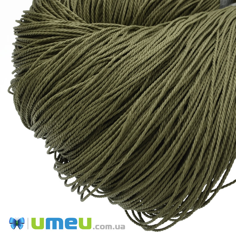 Поліестеровий шнур кручений, 1,5 мм, Хакі (LEN-047444)