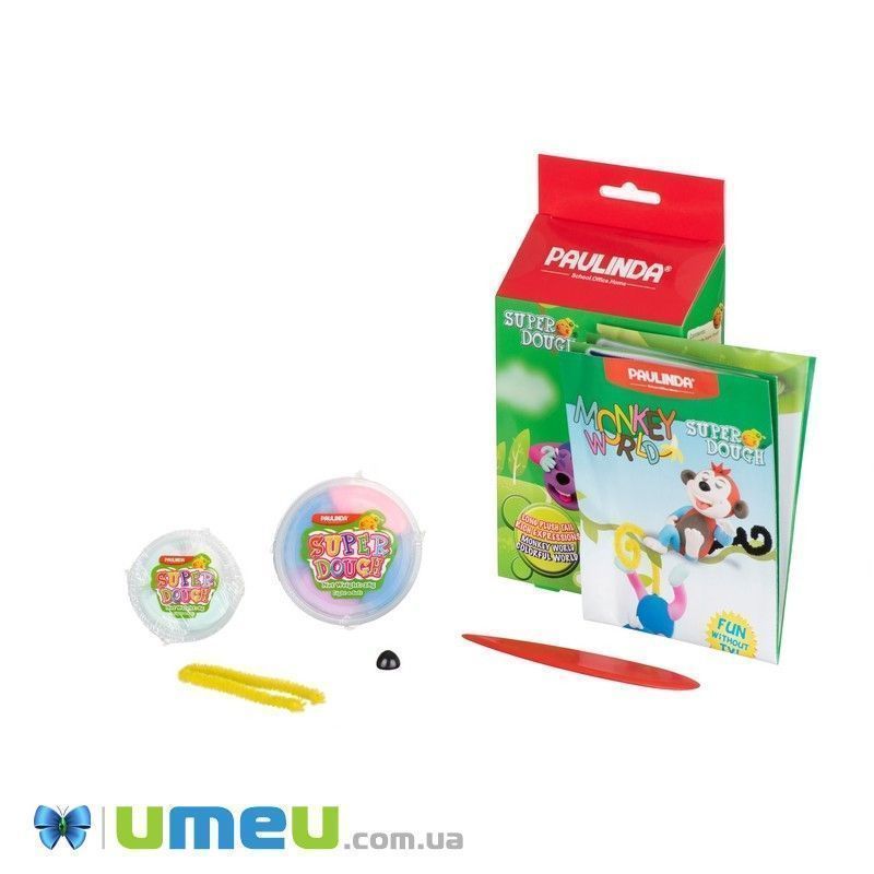 Масса для лепки Paulinda Super Dough Monkey World обезьяна (DIF-043531)