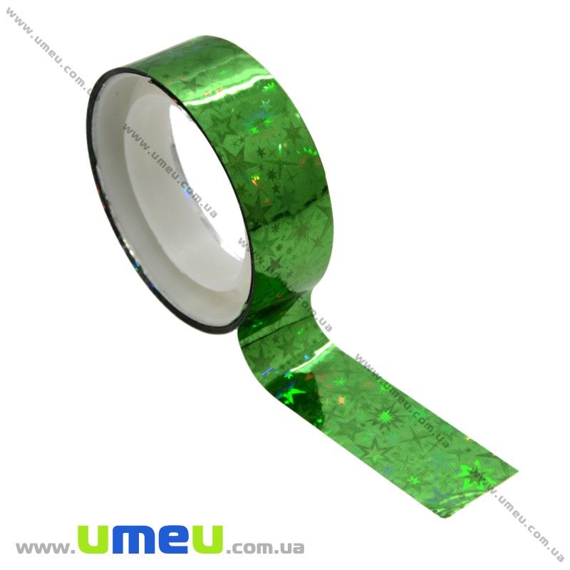 Декоративний скотч, 12 мм, Зелений (DIF-017962)