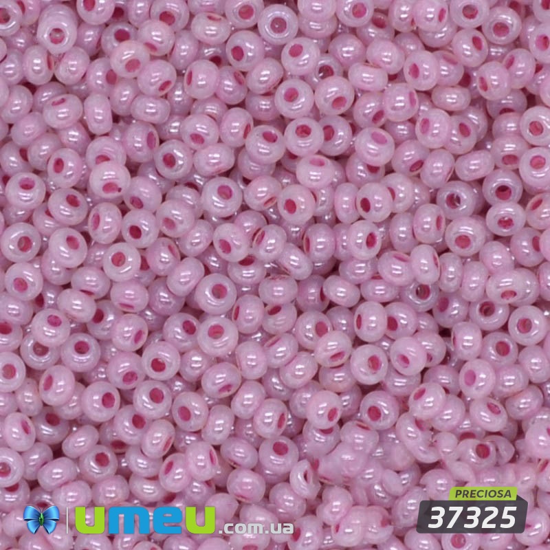 Бісер чеський №578 / 37325, Рожевий, Перламутровий, 10/0 (BIS-019590)