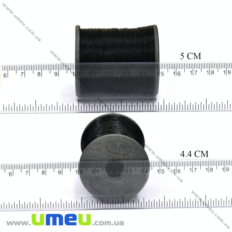 Нить металлизированная 0,1 мм, Черная (KNT-028190)