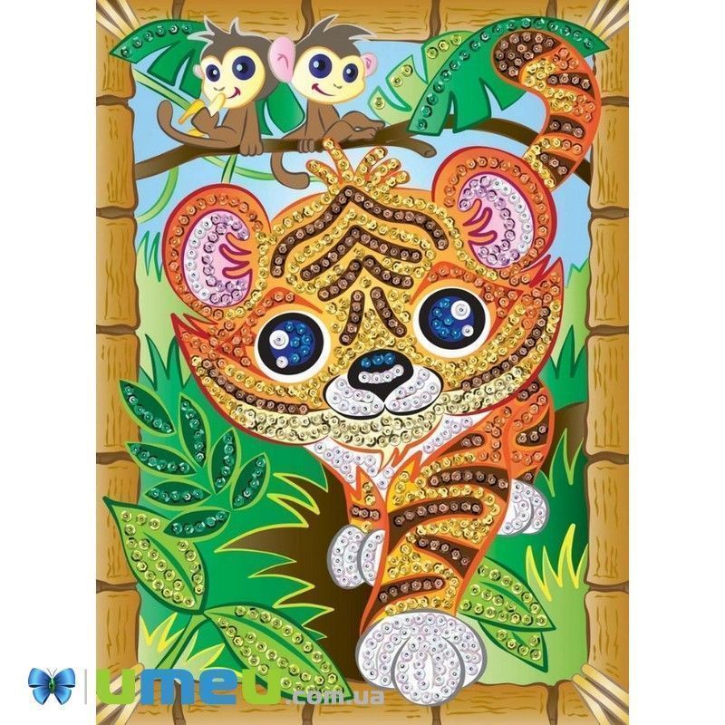 Набір для творчості Sequin Art SMOOGLES Тигр (DIF-043426)